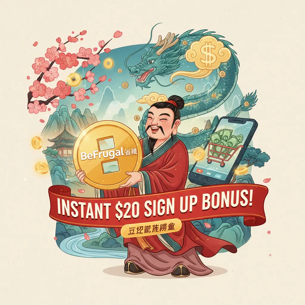 instant $20 sign up bonus - BeFrugal