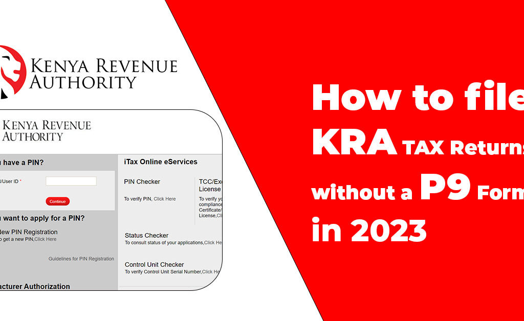 How to file returns without a p9 form